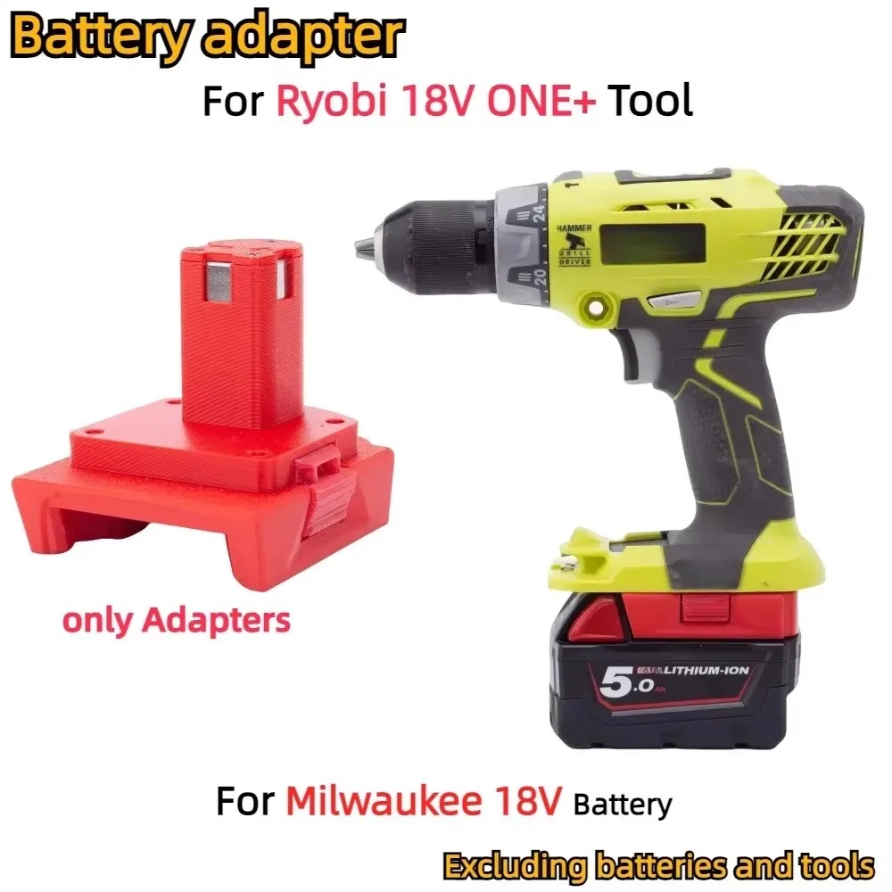 Power Tools Ryobi - Адаптер-переходник для аккумуляторов Milwaukee 18V Lithium-Ion