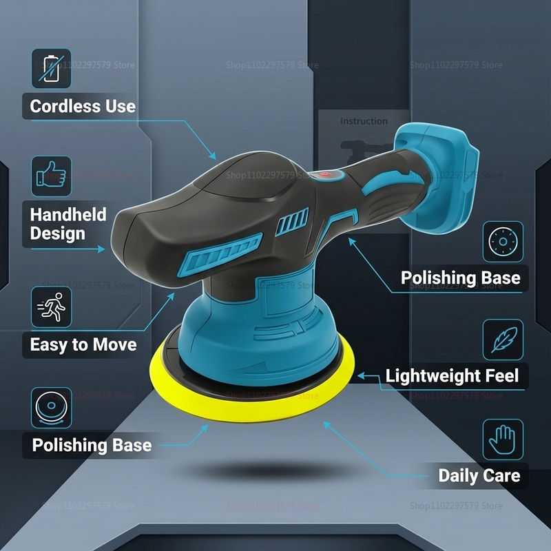 Беспроводная полировальная маш – обзор и цена Power Tools Sander
