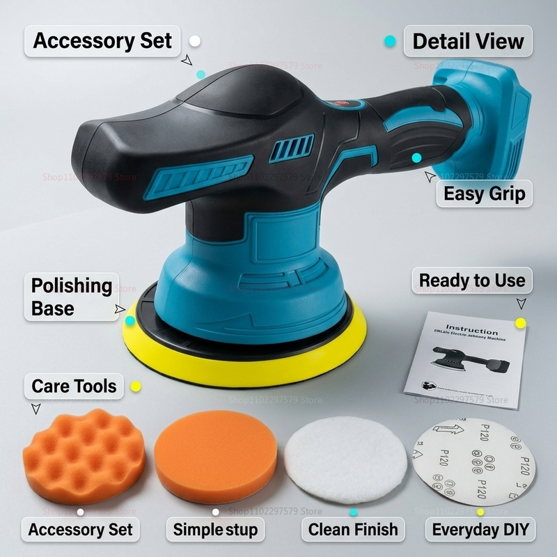 Беспроводная полировальная маш – обзор и цена Power Tools Sander